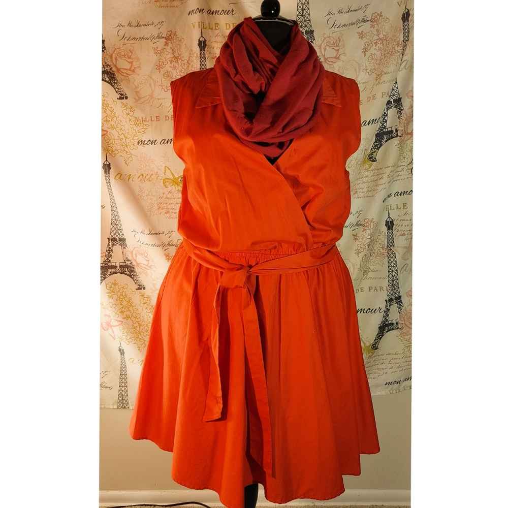 Ashley Stewart's Plus Size Orange Dress - Picture 7 of 13
